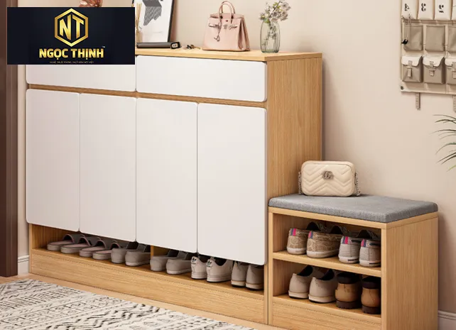 Xưởng Nội Thất Ngọc Thịnh Long Thành - Vũng Tàu - Tủ giày 1 tầng - TGNT12